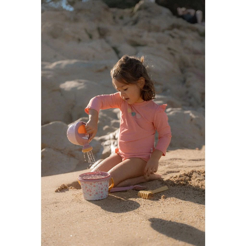Strandset (5-delig) pink flower - Kidooz