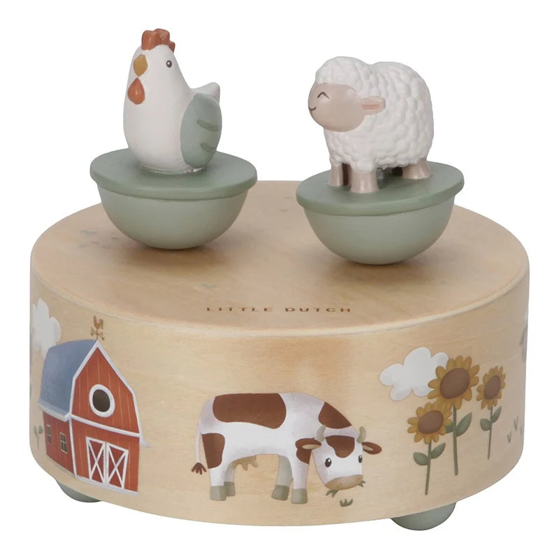 Houten muziekdoosje little farm - Kidooz