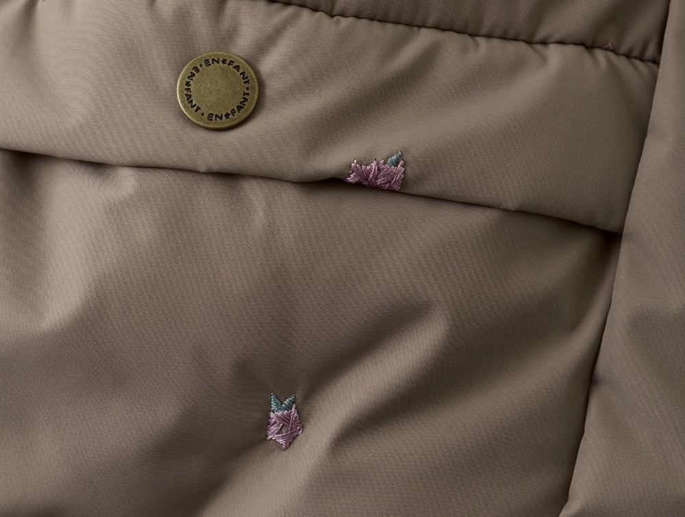 Winterjas fungi embroidery