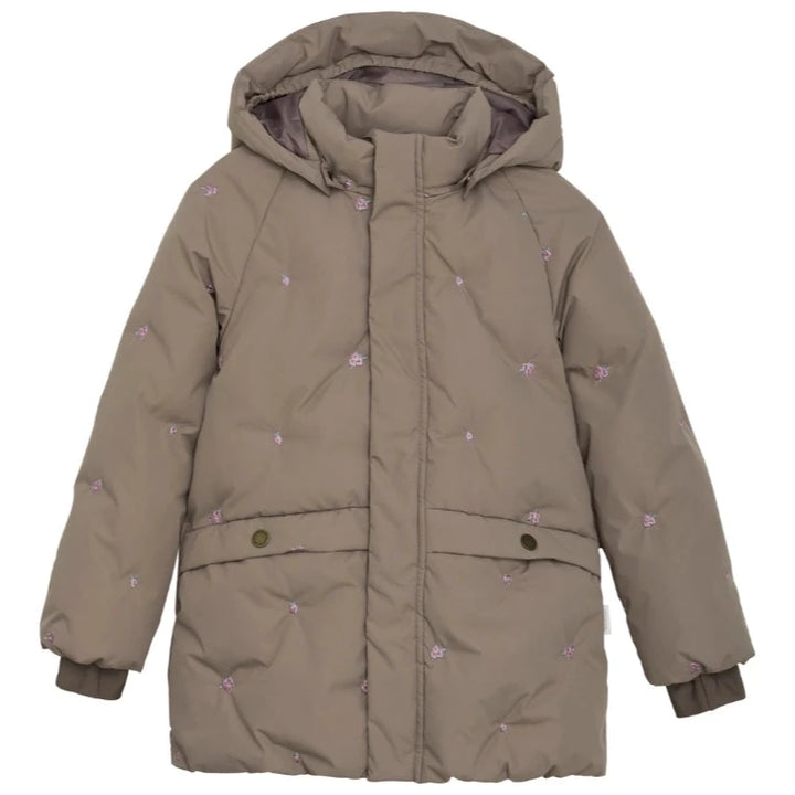 Winterjas fungi embroidery