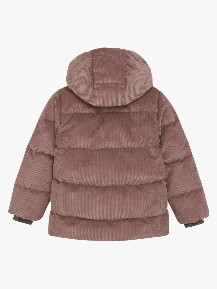 Winterjas corduroy rose taupe