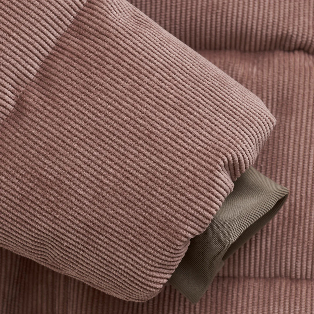 Winterjas corduroy rose taupe