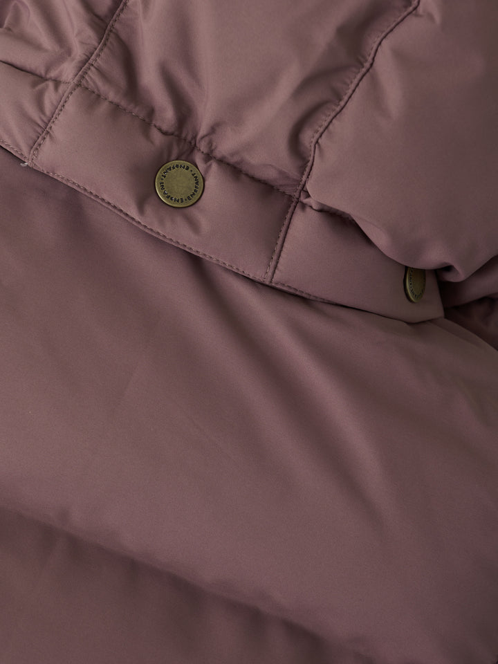 Winterjas rose taupe