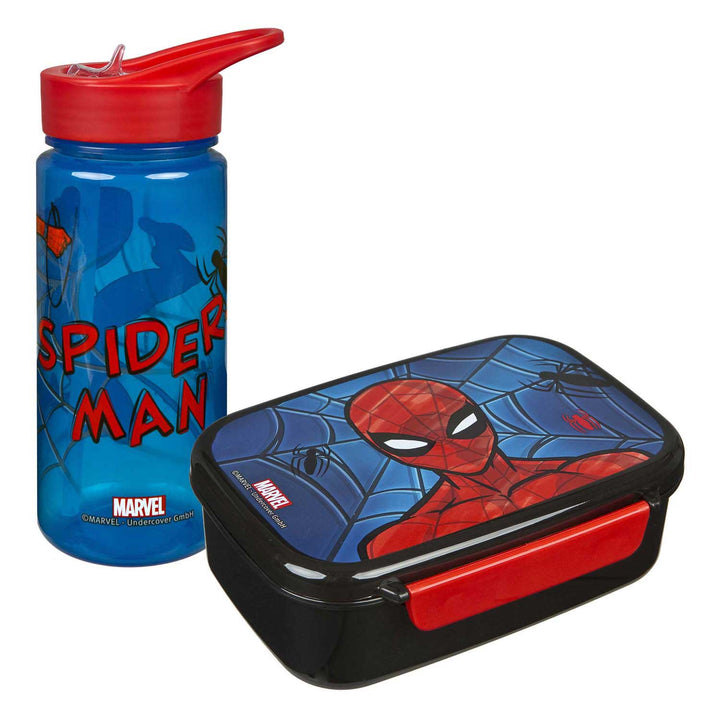 Broodtrommel en drinkfles spiderman