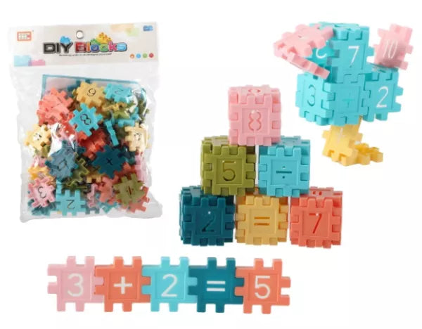 Bouwstenen met cijfers (64 delig) - Kidooz