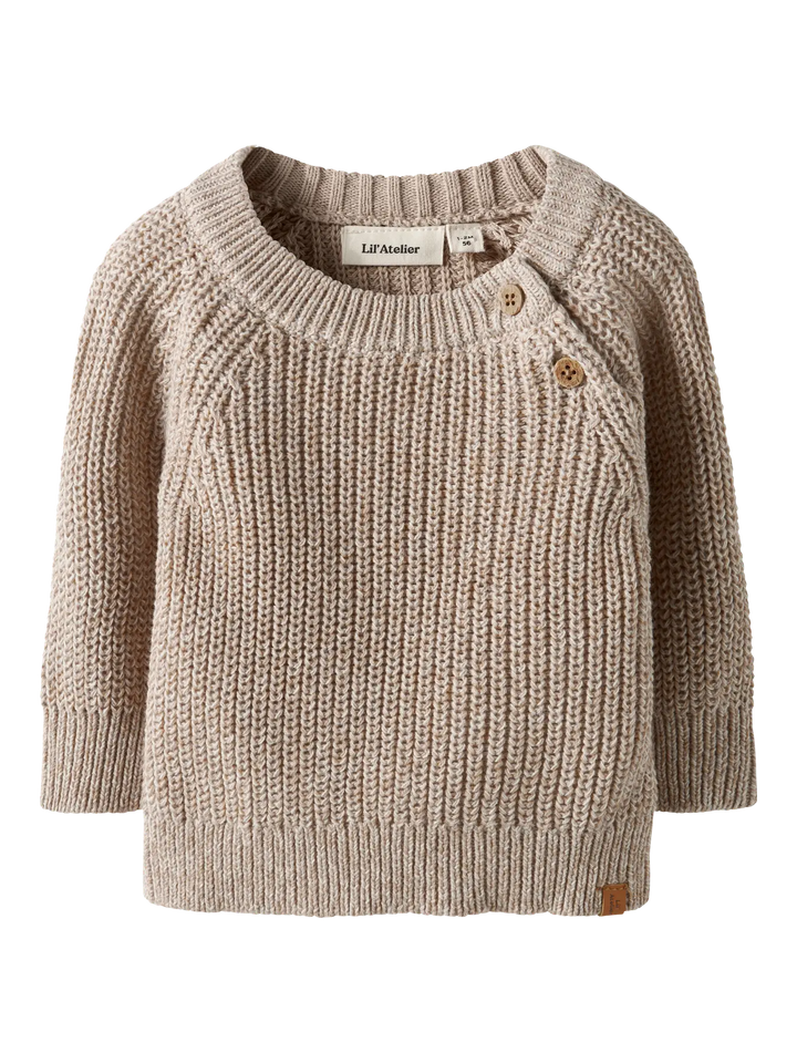 Knit oxford tan melange