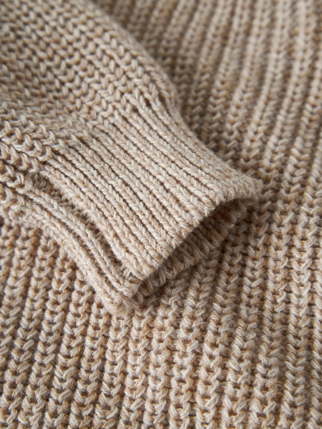 Knit oxford tan melange