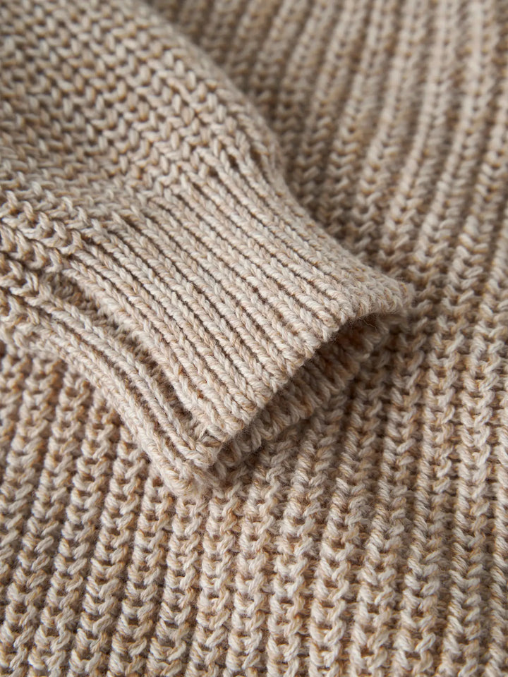 Knit oxford tan melange