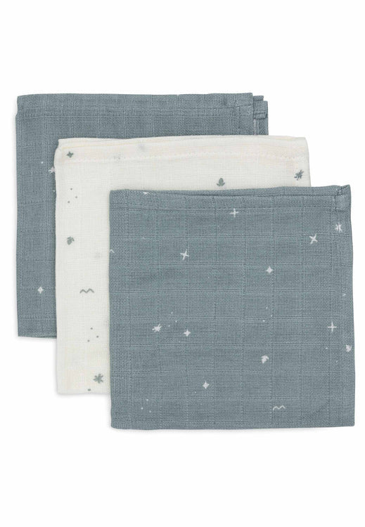 Monddoekjes (set 3) twinkling sea green - Kidooz