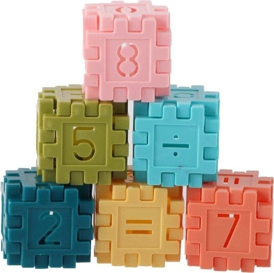 Bouwstenen met cijfers (64 delig) - Kidooz