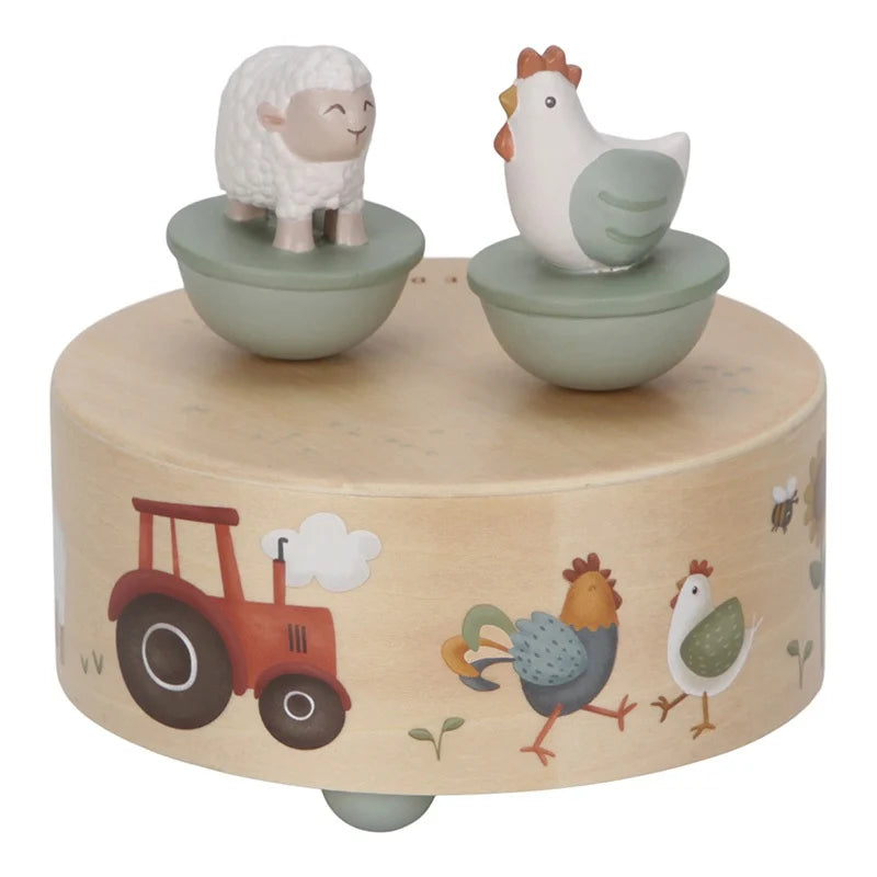 Houten muziekdoosje little farm - Kidooz