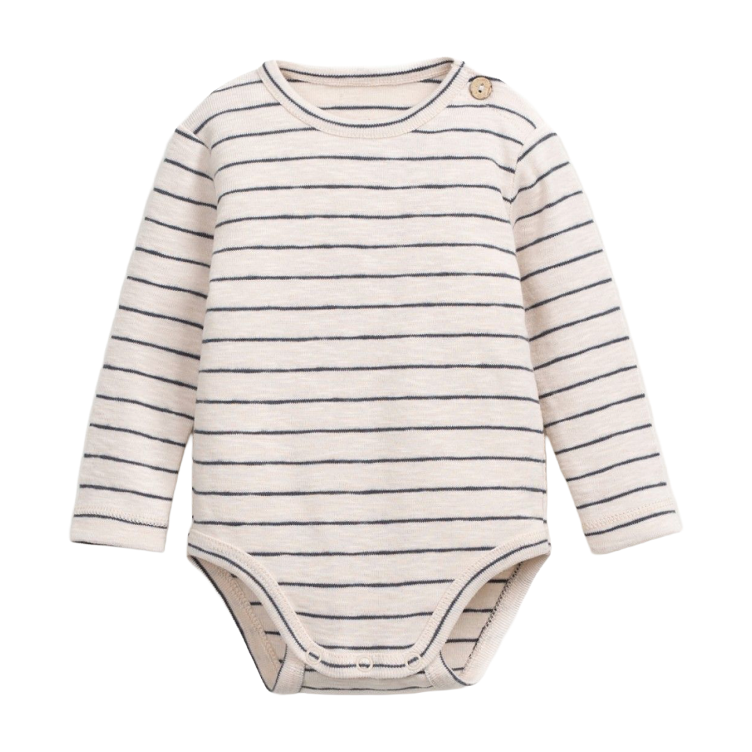 STRIPED RIB FLAMÉ BODY GRAFITE