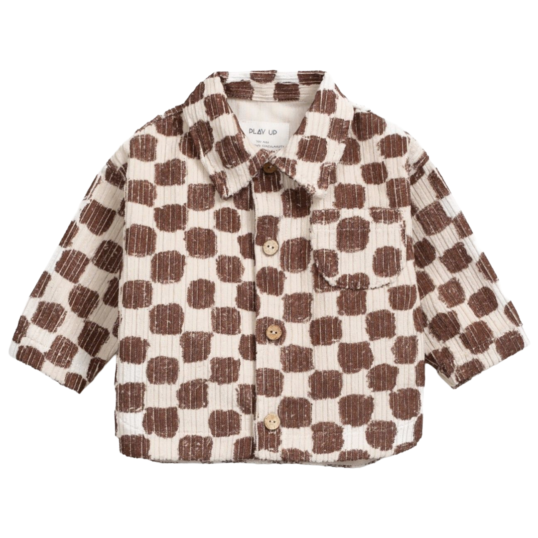 PRINTED CORDUROY BLOUSE TONES