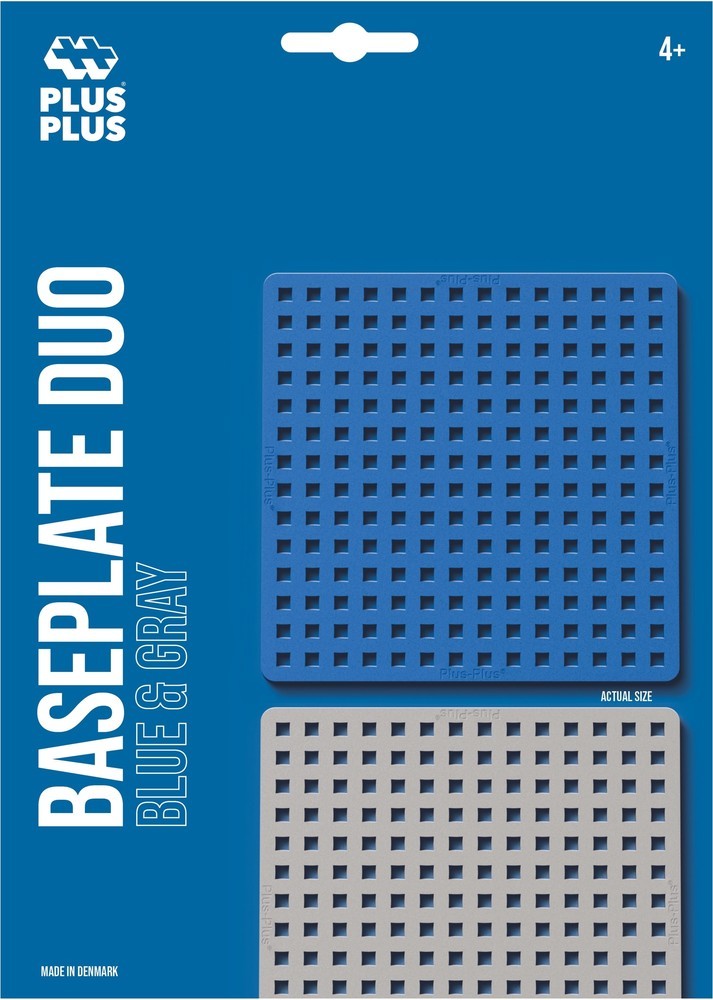 Bouwplaat blauw/grijs (2st) - Kidooz