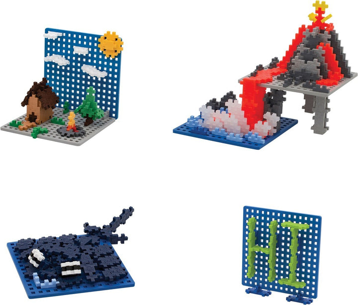 Bouwplaat blauw/grijs (2st) - Kidooz