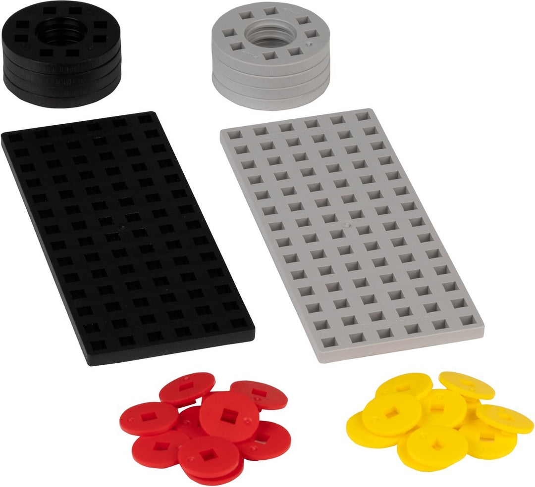 Bouwplaat grijs/zwart (26-delig) - Kidooz