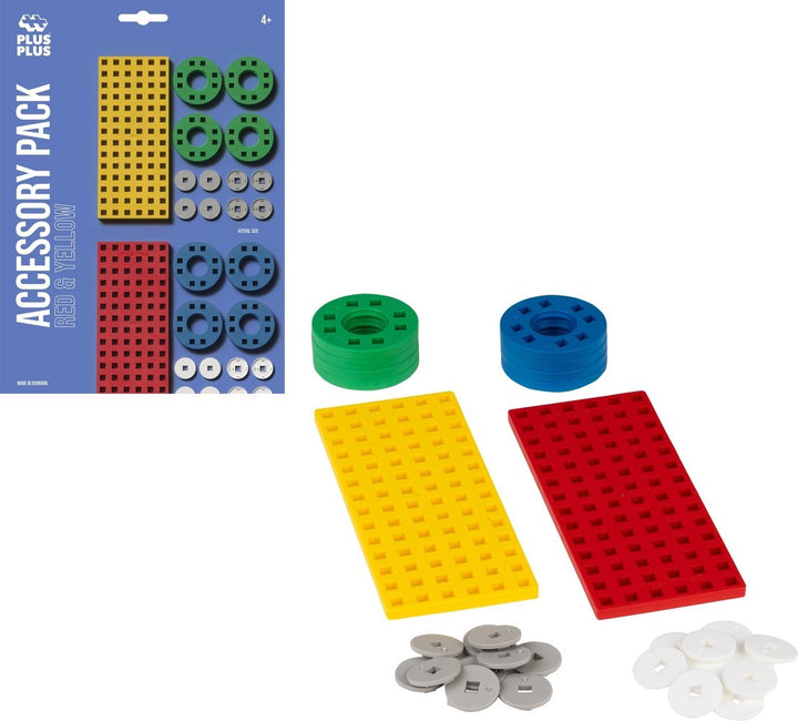 Bouwplaat geel/rood (26-delig) - Kidooz