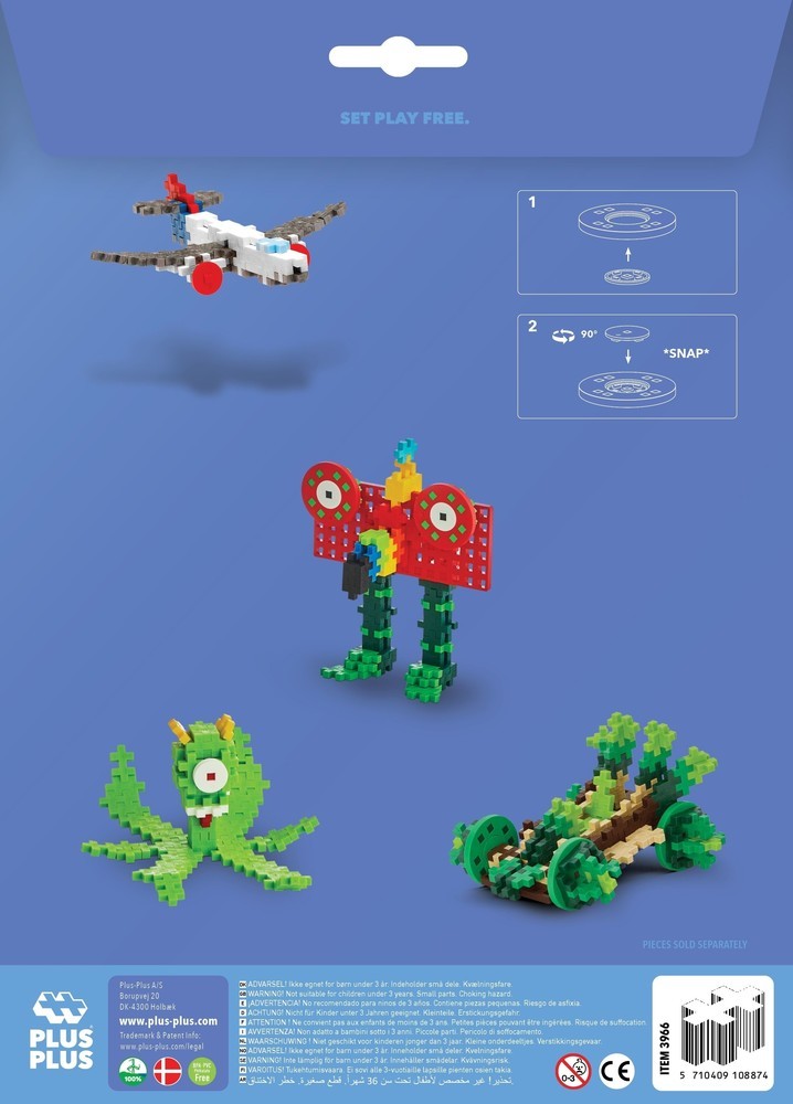 Bouwplaat geel/rood (26-delig) - Kidooz