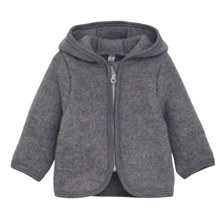 Wollen jasje medium grey melange