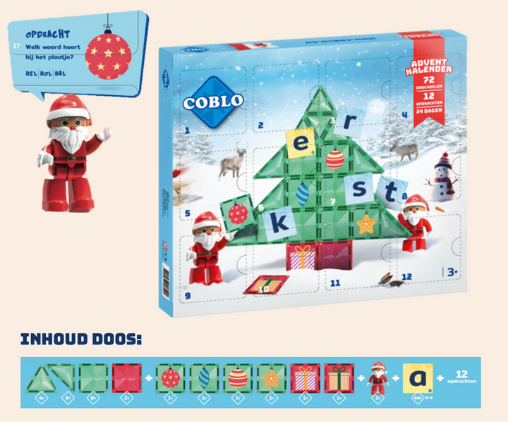 Adventskalender magneten (72-delig) - Kidooz