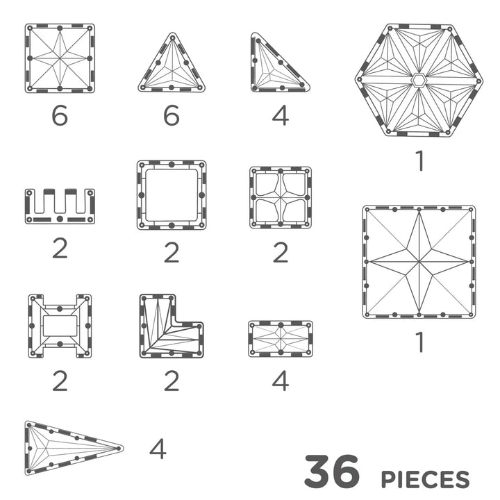 Petite pastel (36-delig) - Kidooz