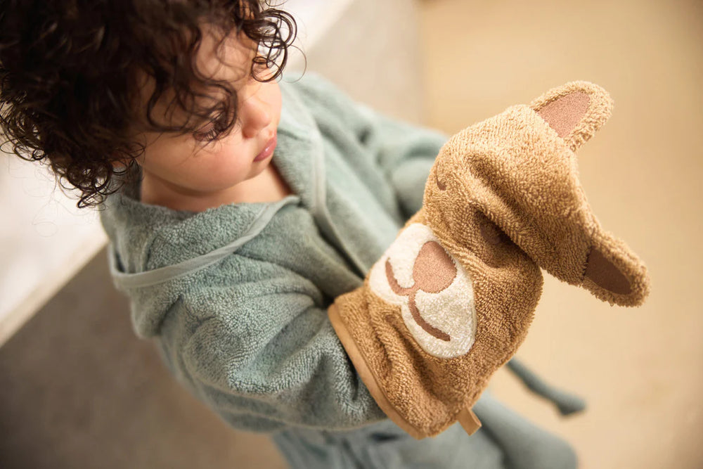 Washandje badstof cheetah - Kidooz