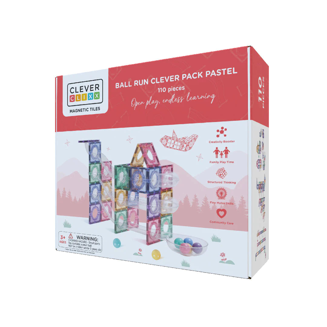 Knikkerbaan clever pastel (110-delig) - Kidooz
