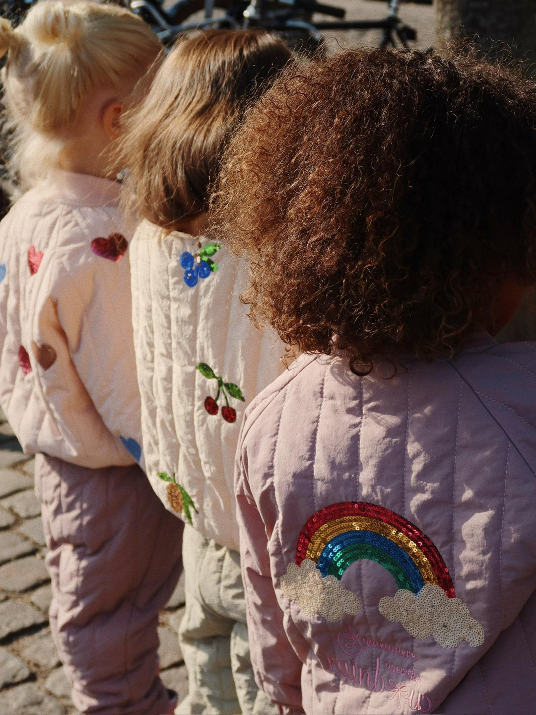 Juno sequin glitter jasje twilight mauve