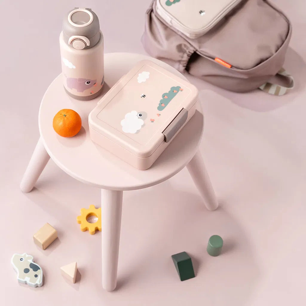 Thermosfles tiny farm roze