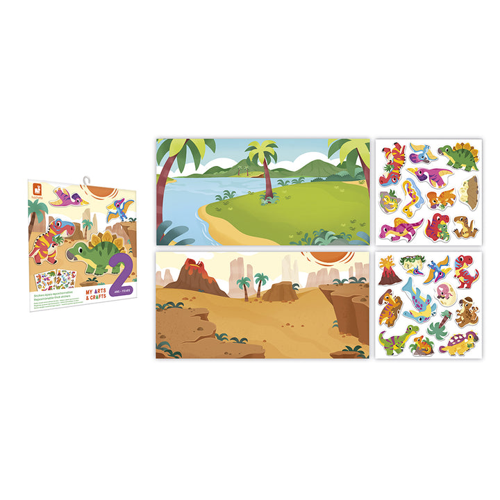 Atelier - 2 jaar - Herbruikbare stickers Dino