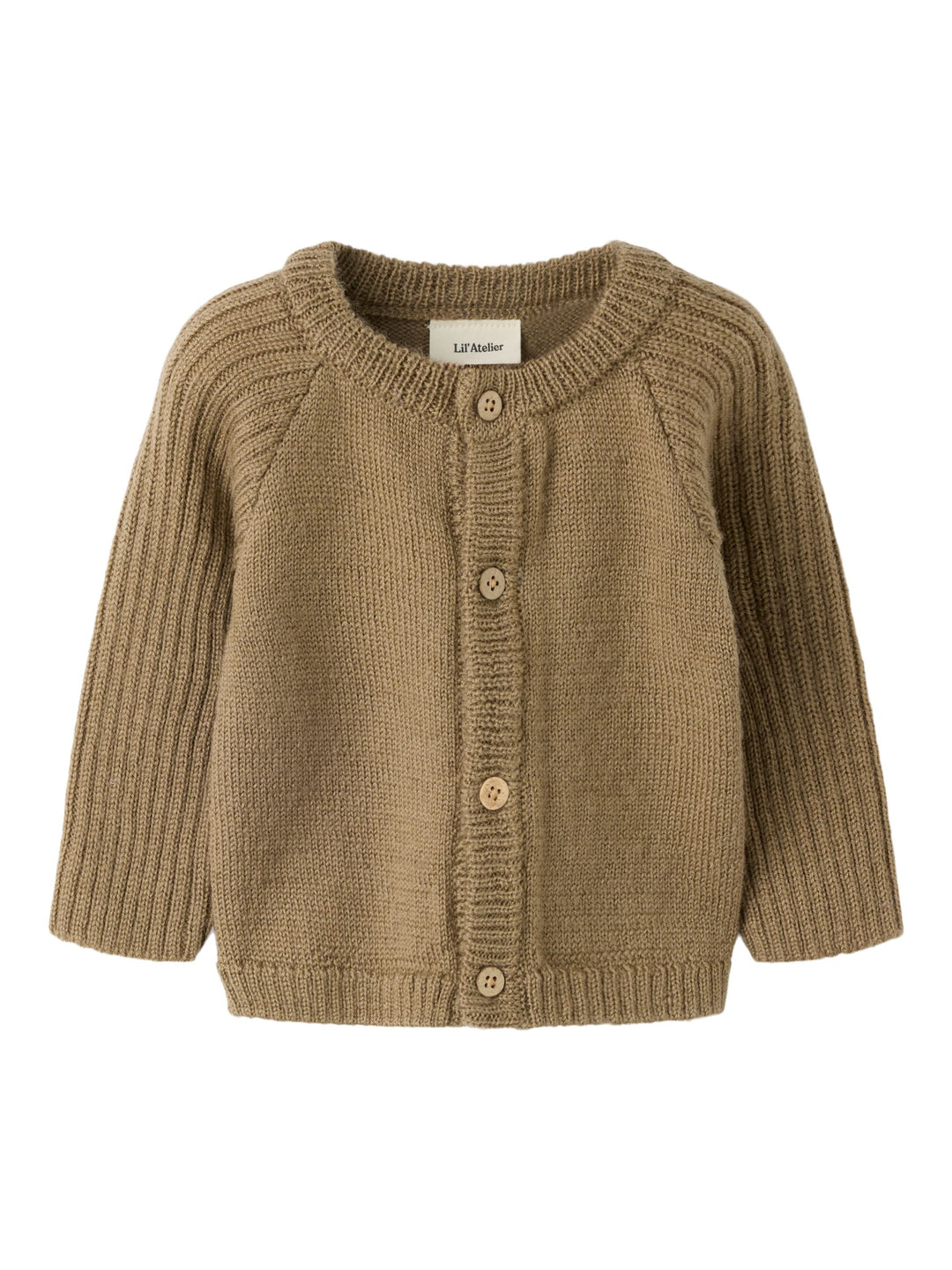 NBMNOMO NOA WOOL LS KNIT CARD LIL Sepia