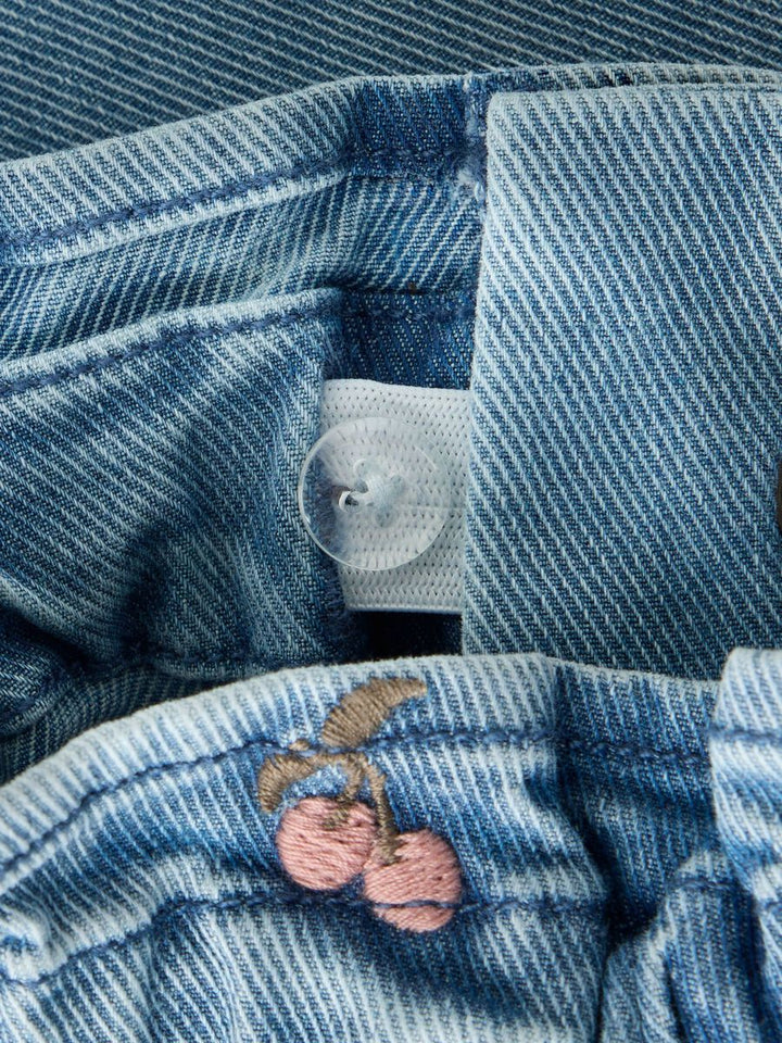 Denim jeans medium blue cherry