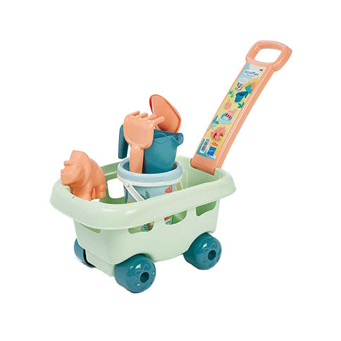 Bolderkar met strandset dino