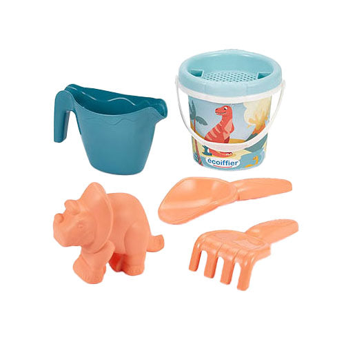 Bolderkar met strandset dino