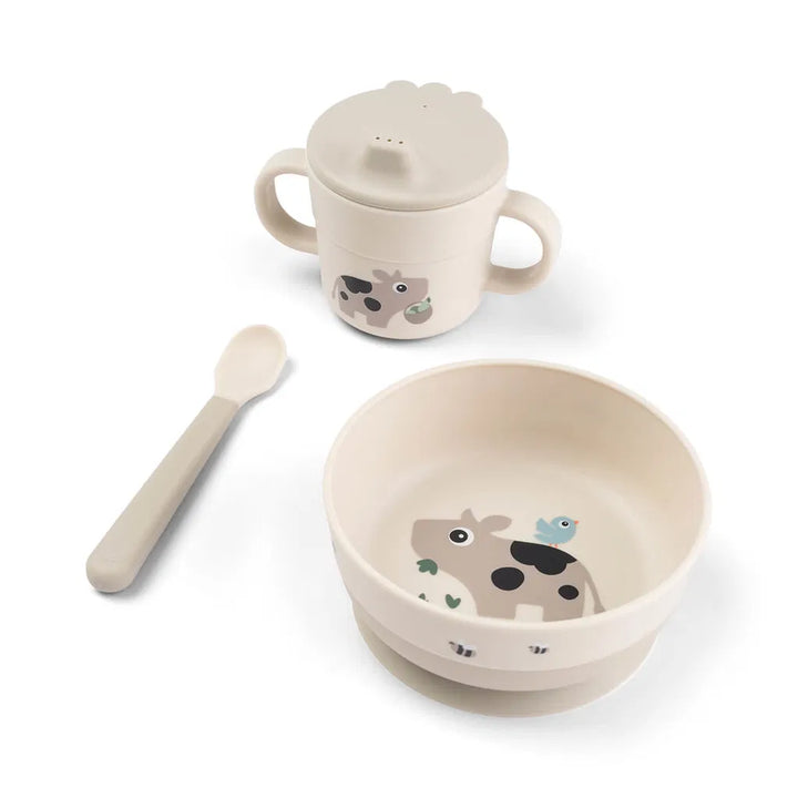 Eetsetje tiny farm beige
