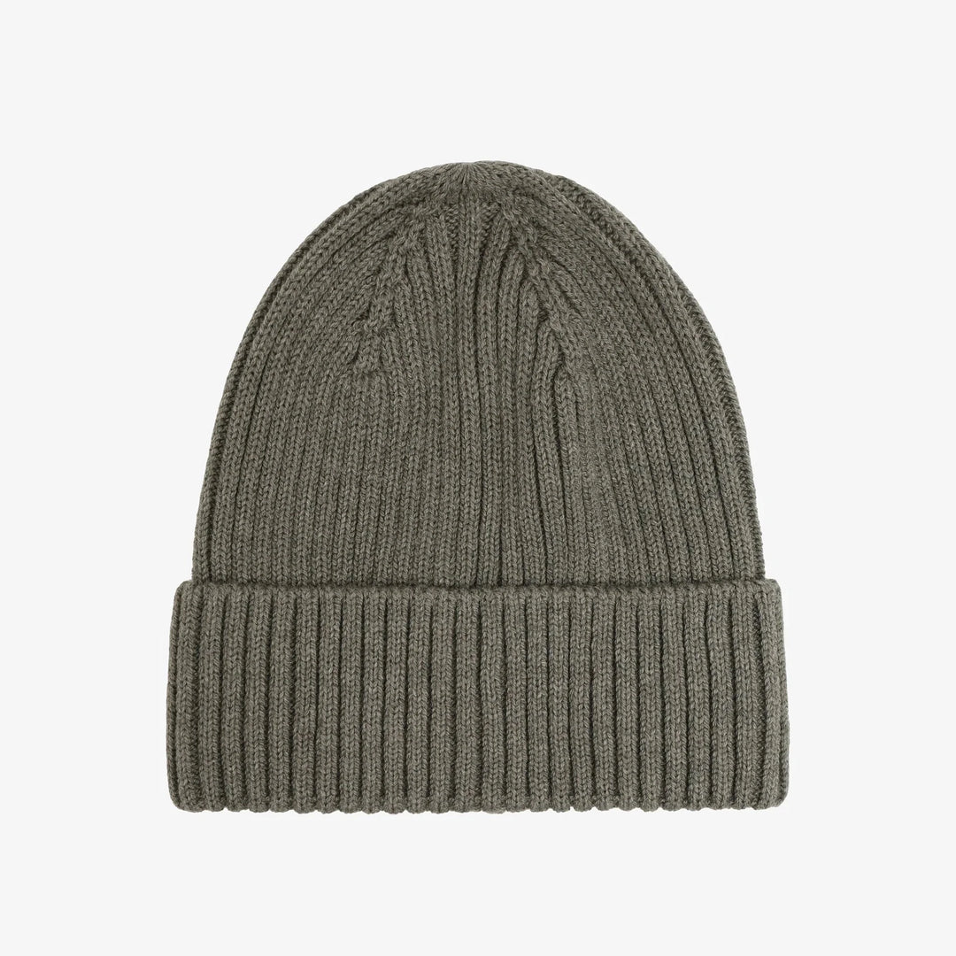 Nekwarmer sjaal knitted wol mulled basil melange