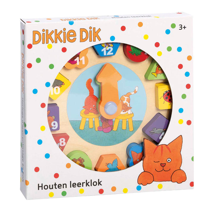 Dikkie Dik Houten Leerklok