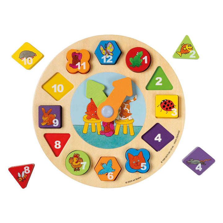 Dikkie Dik Houten Leerklok