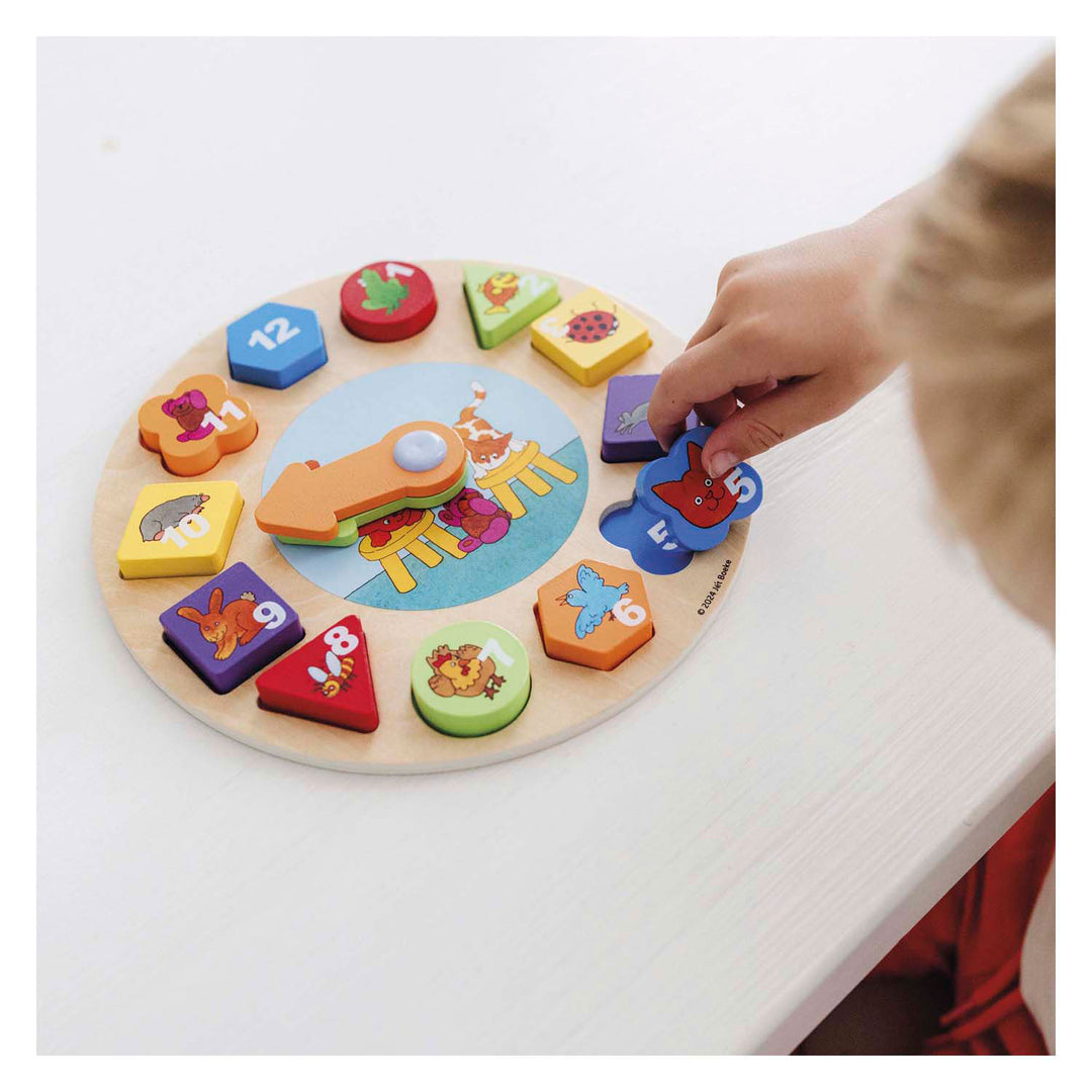 Dikkie Dik Houten Leerklok