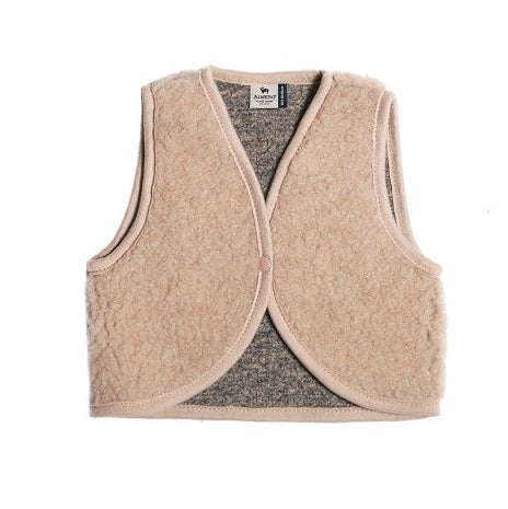 Wollen bodywarmer Lulu sand brown