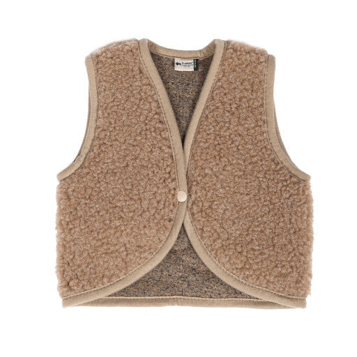 Wollen bodywarmer Lulu tan