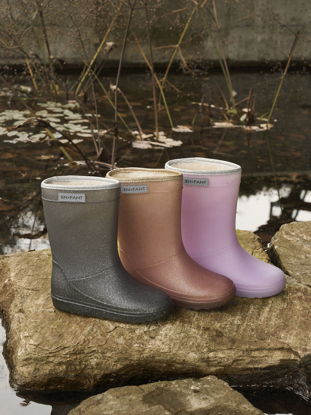 Thermo boots rose taupe