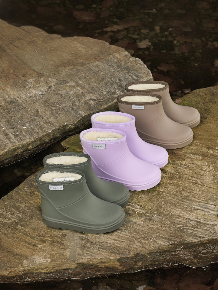 Thermo boots short lavender