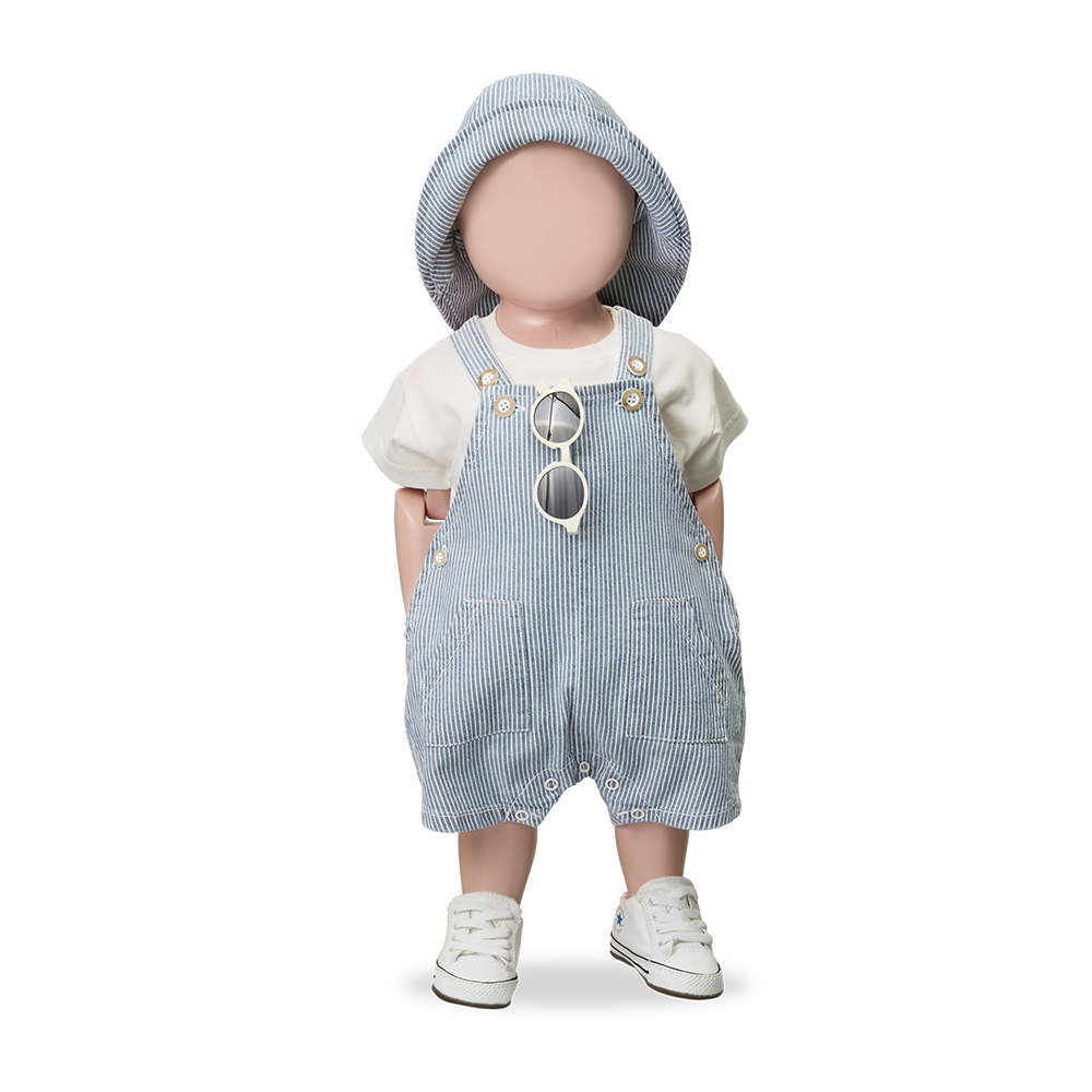 TALAIES - denim - short dungaree