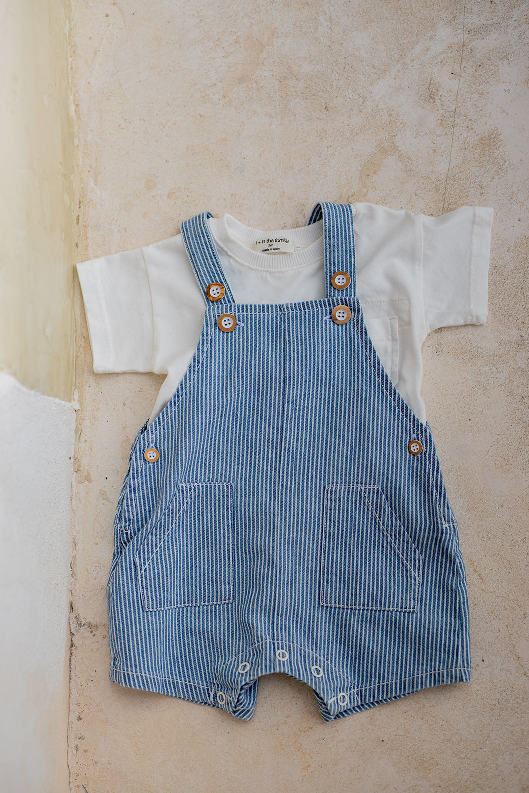 TALAIES - denim - short dungaree