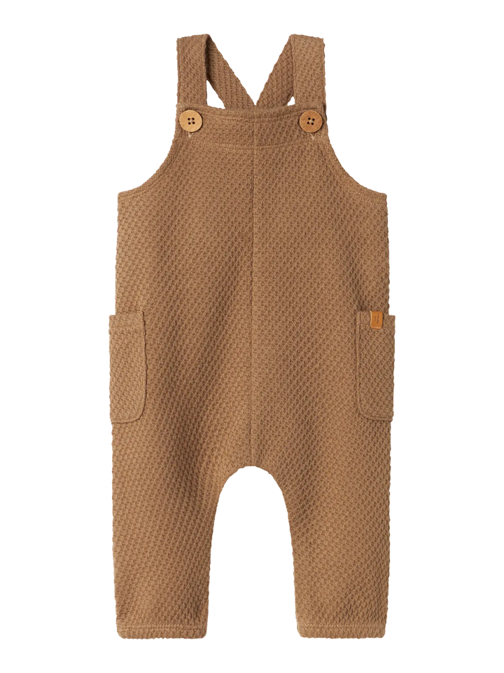 Tuinbroek jacquard sepia