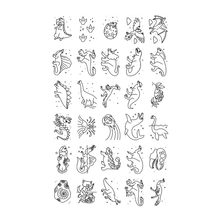 Kidydraw mini navulling (dinosaurus & galaxy)