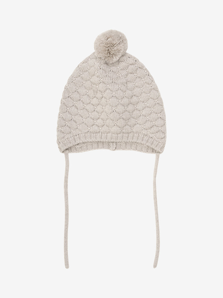 Wollen pom pom muts