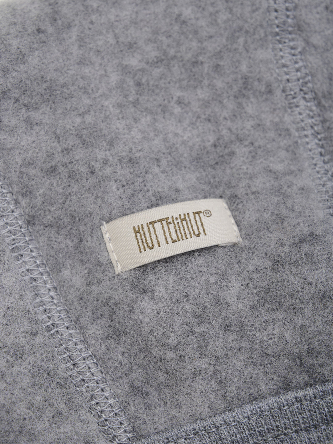 Wollen fleece bonnet medium grey melange