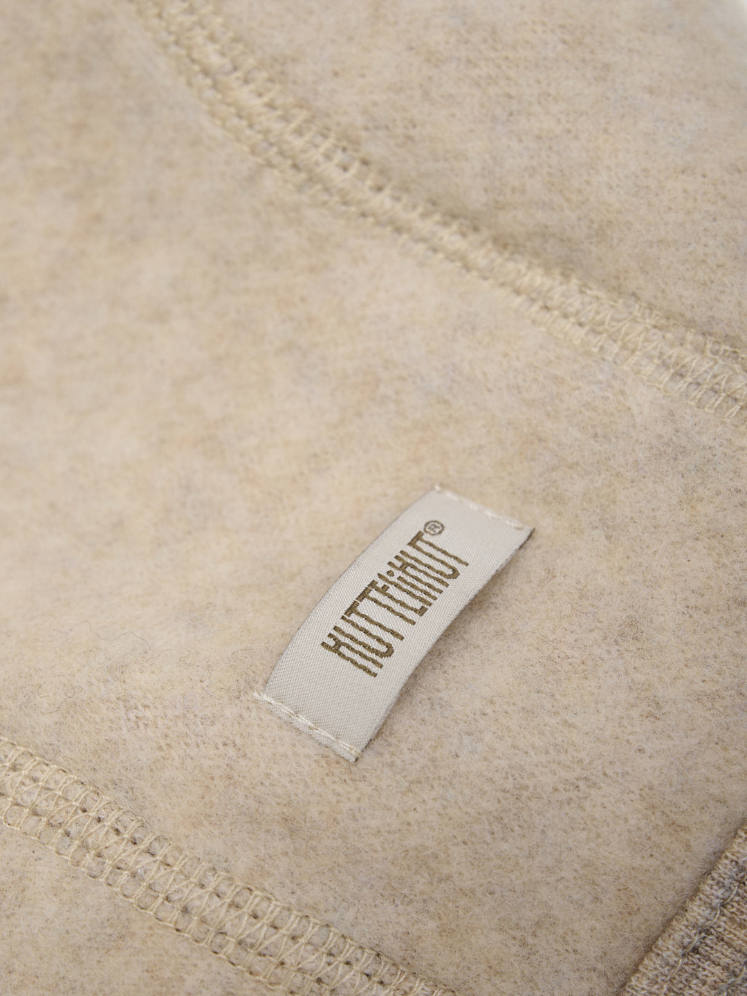 Wollen fleece bonnet camel melange